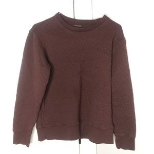 Cozy Geometric Maroon Crewneck